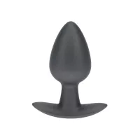 Анальная пробка Smooth Silicone Anal Plug - Medium - 3.1 / 7,9 cm - Gunmetal