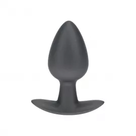 Анальная пробка Smooth Silicone Anal Plug - Medium - 3.1 / 7,9 cm - Gunmetal - 1