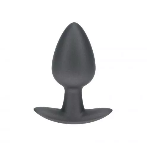 Анальная пробка Smooth Silicone Anal Plug - Medium - 3.1 / 7,9 cm - Gunmetal
