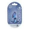 Анальна пробка Smooth Silicone Anal Plug - Medium - 3.1/7,9 cm - Metallic Blue