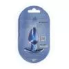 Анальна пробка Smooth Silicone Anal Plug - Medium - 3.1/7,9 cm - Metallic Blue