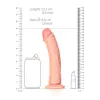 Фалоімітатор Curved Realistic Dildo with Suction Cup - 8/20,5 cm