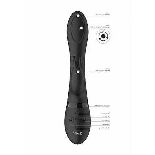Вибратор-кролик Mira Spinning G-spot Rabbit с ротацией