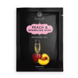 Массажное масло PEACH & SPARKLING WINE MASSAGE OIL 10 ML - 1