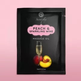 Массажное масло PEACH & SPARKLING WINE MASSAGE OIL 10 ML - 2