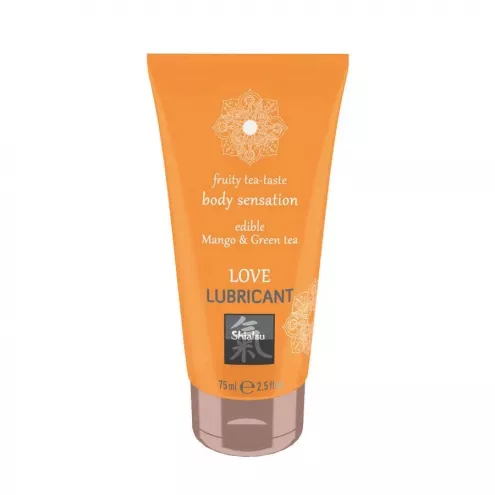 Оральний лубрикант Shiatsu Love Lubricant Body Sensation Edible Mango and Green Tea - манго і зелений чай