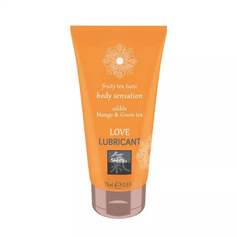 Оральний лубрикант Shiatsu Love Lubricant Body Sensation Edible Mango and Green Tea - манго і зелений чай