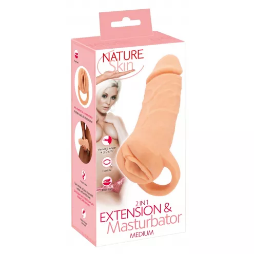 Насадка мастурбатор Extension 2in1 + Masturbator NS Extend M