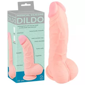 Фаллоимитатор с мошонкой Medical Silicone 20