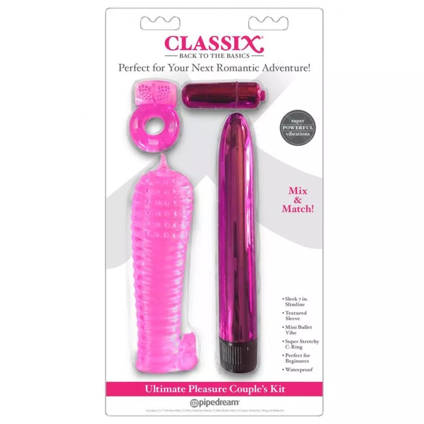 Набір з 4 іграшок Classix Ultimate Pleasure Couples Kit, рожевий