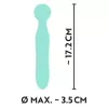 Универсальный вибромассажер Mini Vibrator Cuties Green, бирюзовый