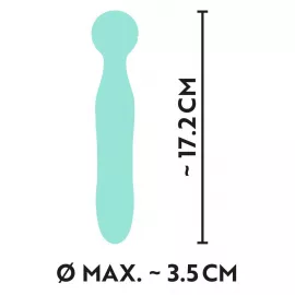 Универсальный вибромассажер Mini Vibrator Cuties Green, бирюзовый - 5