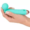 Универсальный вибромассажер Mini Vibrator Cuties Green, бирюзовый