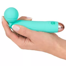 Универсальный вибромассажер Mini Vibrator Cuties Green, бирюзовый - 2