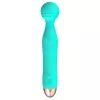 Универсальный вибромассажер Mini Vibrator Cuties Green, бирюзовый