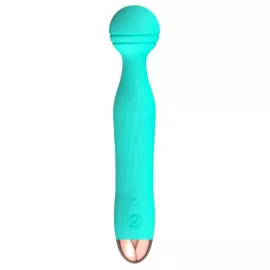 Универсальный вибромассажер Mini Vibrator Cuties Green, бирюзовый - 3