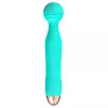 Универсальный вибромассажер Mini Vibrator Cuties Green, бирюзовый
