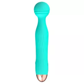 Универсальный вибромассажер Mini Vibrator Cuties Green, бирюзовый - 8