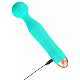Универсальный вибромассажер Mini Vibrator Cuties Green, бирюзовый - 6