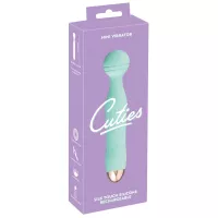 Универсальный вибромассажер Mini Vibrator Cuties Green, бирюзовый
