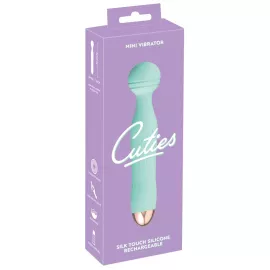 Универсальный вибромассажер Mini Vibrator Cuties Green, бирюзовый - 1