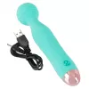Универсальный вибромассажер Mini Vibrator Cuties Green, бирюзовый