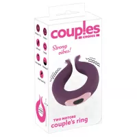 Кольцеобразный вибратор для пар COUPLES CHOICE TWO MOTORS COUPLE'S RING