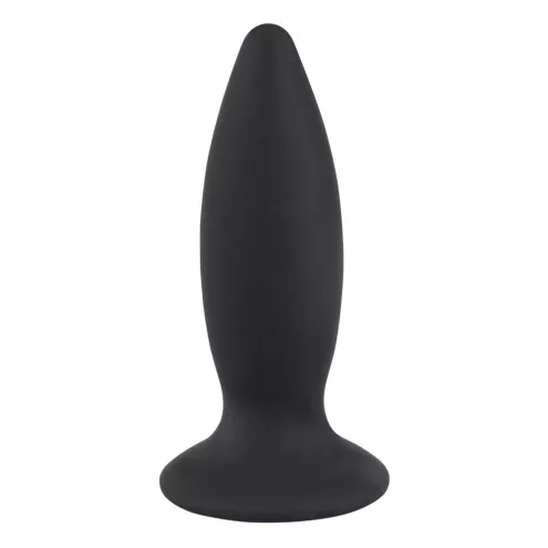 Анальная пробка с вибрацией Black Velvets Rechargeable Plug S, черная