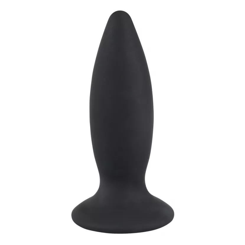 Анальная пробка с вибрацией Black Velvets Rechargeable Plug S, черная