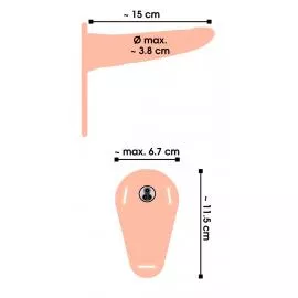Страпон з вібро Vibrating Strap-On - 3