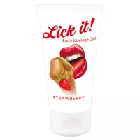 Оральный лубрикант Lick it! Strawberry 50 ml