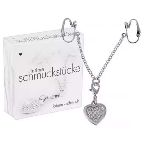 Зажим для клитора Intimate Heart-shaped Chain
