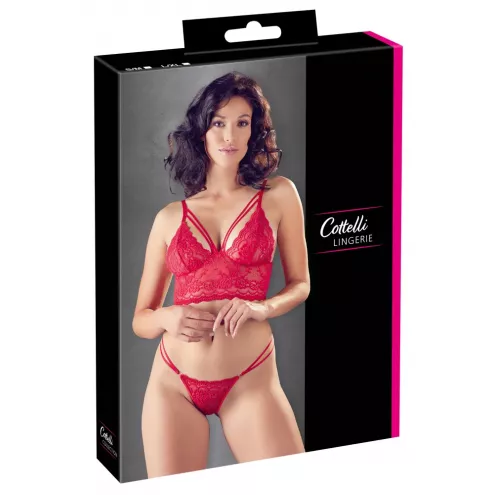 Эротический набор Bra and String red L/XL