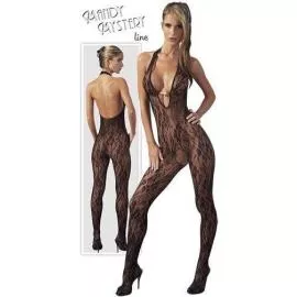 Комбинезон из филигранной сетки Catsuit with Pearls L/XL