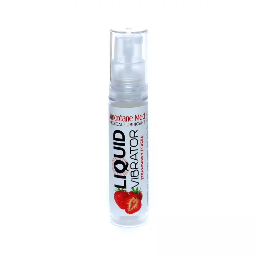 Жидкий вибратор Liquid Вибратор Strawberry 10 ml