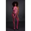 Бодістокінг - Ouch! Bodystocking With Halterneck Pink, XS/XL