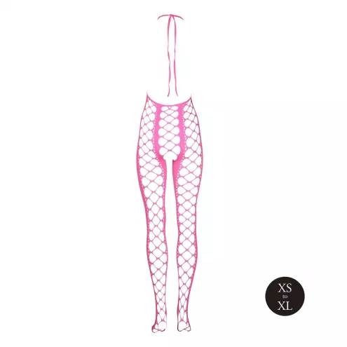 Бодістокінг - Ouch! Bodystocking With Halterneck Pink, XS/XL