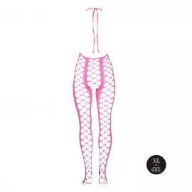 Бодістокінг - Ouch! Bodystocking With Halterneck Pink, XL/4XL - 5
