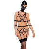 Боді з маскою - 2480492 Bad Kitty Strap+Mask Set, black L