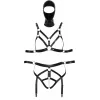 Боді з маскою - 2480492 Bad Kitty Strap+Mask Set, black L