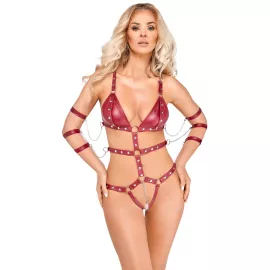 Боді - 2480514 Bad Kitty Strap Body, red L - 6