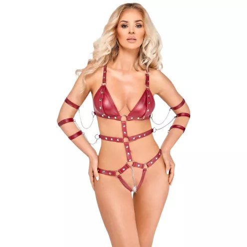 Боді - 2480514 Bad Kitty Strap Body, red L