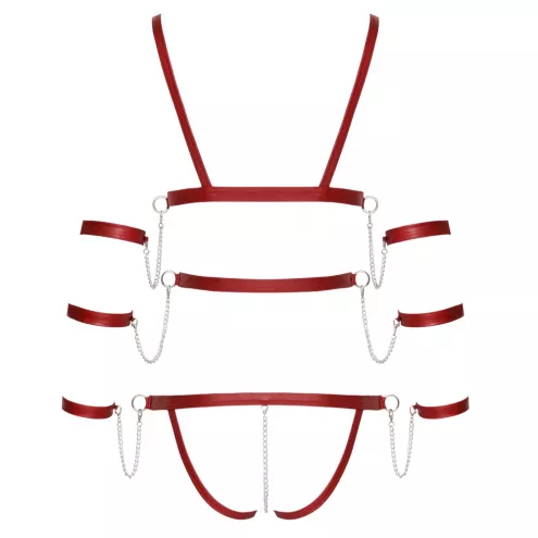 Боді - 2480514 Bad Kitty Strap Body, red L