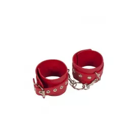 Наручники Leather Restraints Hand Cuffs Red - 1