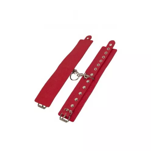 Наручники Leather Restraints Hand Cuffs Red