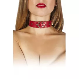 Нашийник Leather Restraints Collar Red - 3