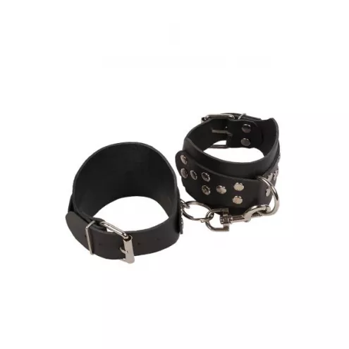 Кайдани на щиколотки Leather Leg Cuffs Black