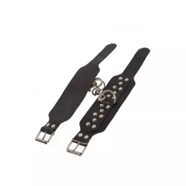 Кайдани на щиколотки Leather Leg Cuffs Black - 3