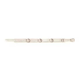 Нашийник Slave Leather Collar White - 2