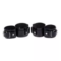 Фіксатор для зап'ястків та щиколоток Fixation Me Ankle Black